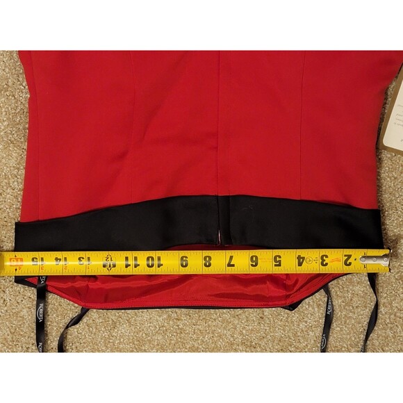 Urban Girl Nites Christmas Red and Black Elegant Gown Crinoline 90's vintage NWT - Picture 10 of 15